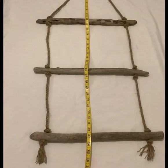 Driftwood Art, Hanging Driftwood Blanket, Towel Holder, Driftwood Coastal Decor - Picture 4 of 8